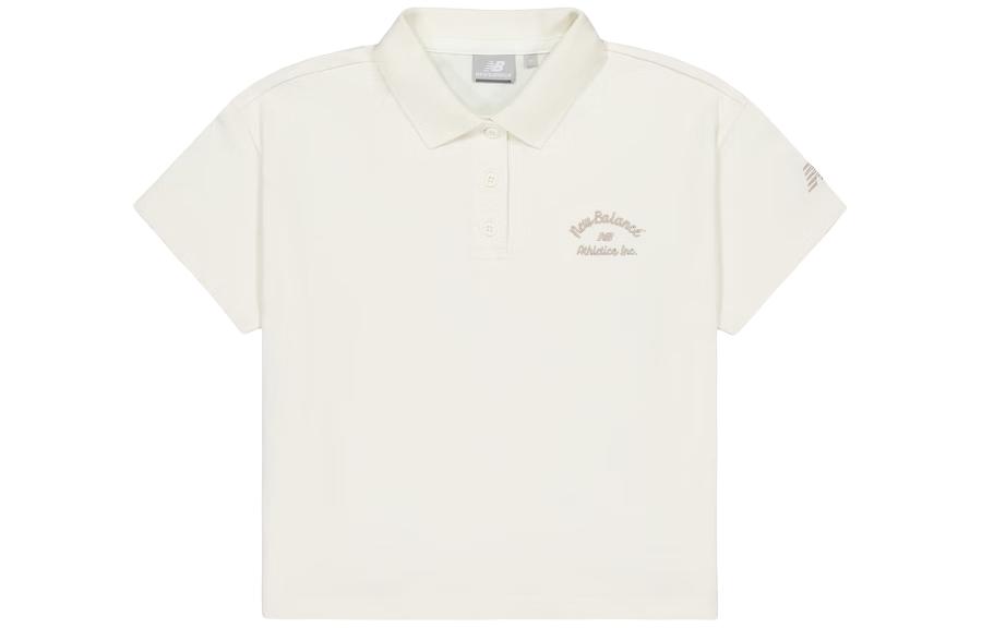 New Balance Polo Shirt Women s Ecru NFE22252-IV XS