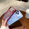 Matte Finish With Magnetic Closure Phone Case For iPhone 18 17 16 15 14 13 12 Pro Max Shockproof Minimalist Color Clashes Cover