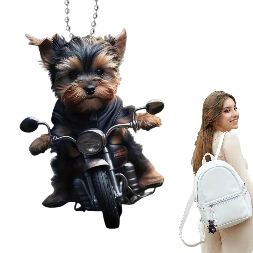 Dog Car Decoration, Car Mirror Decoration Dog | Decorative Car Accessories, 2D Acrylic Track