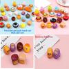 Bread Doughnut Plastic Emoji Toy Car With Pullback Action For Kids Gift And Interactive Play