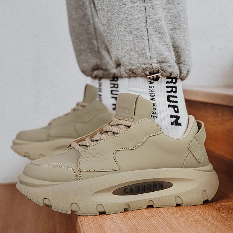 Neue Herren-Sneaker Leicht und Atmungsaktiv Laufschuhe Erhöhte Höhe Dicke Sohle Freizeitschuhe Für Herren