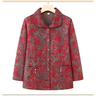 Cardigan cu nasturi Haine cu imprimeu ladder Jachetă cu mânecă lungă Top de modă casual