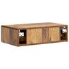 Wall Mounted Side Table Reclaimed Wood Look 59 x 34.5 x 17 cm