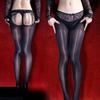 Women'S Tassel Curtain Lace Panties, One-Piece Sexy Stockings, Shiny And Silky, Open Crotch, Revealing Buttocks, See-Through
