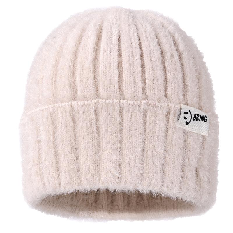 Neuer Stil Kpop Stil Hut Kunstpelz Mütze Süße Winter für Frauen Warm halten Dandy Hüte für Mädchen Outdoor Streetwear Strickmütze