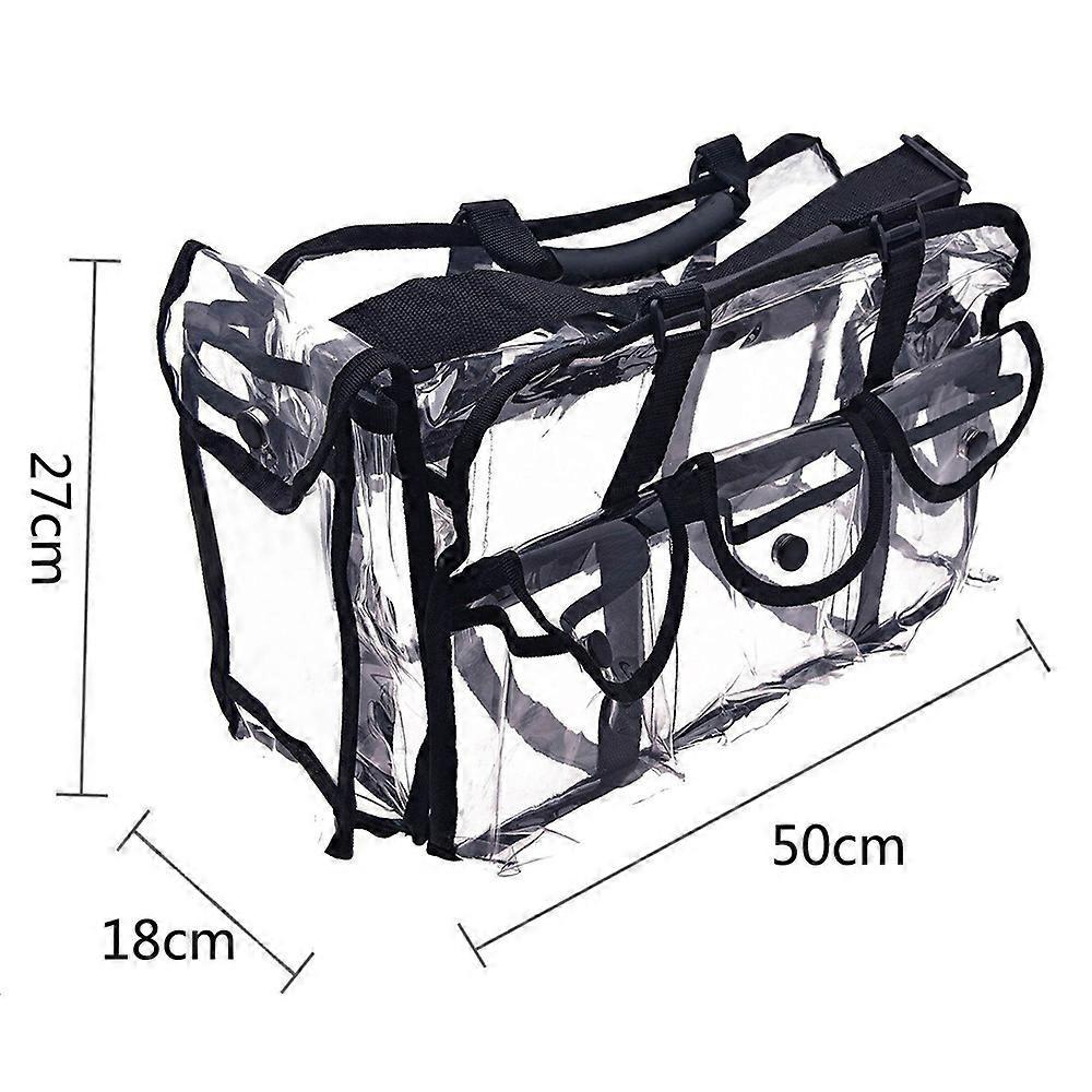 Premium Clear Travel bag Makeup Organizer PVC Toiletry Bag Transparent Cosmetic Bag for Women for Toiletries Adjustable Strap