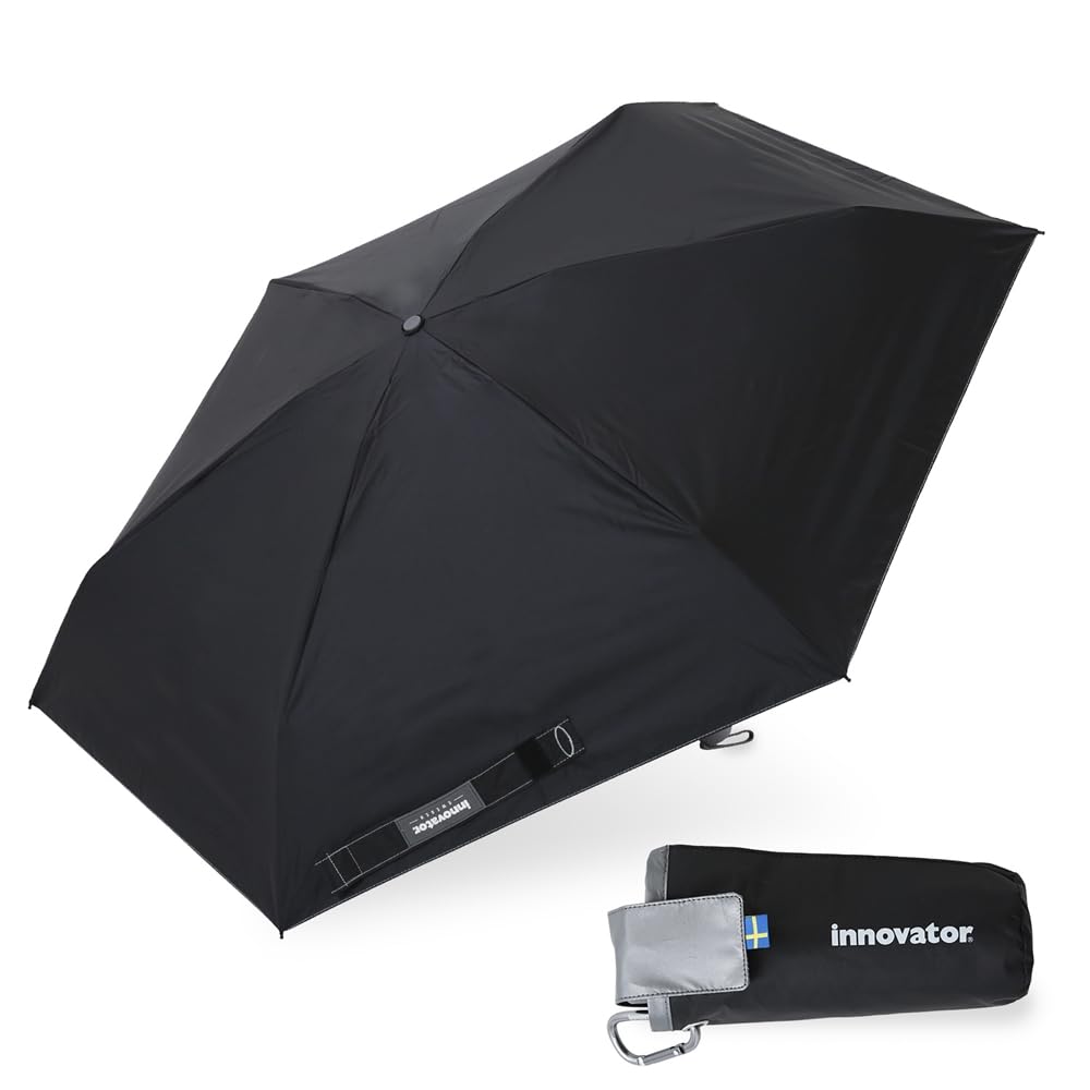 

Складной зонт Ogawa Innovator для солнца и с креплением для чехла для переноски Ручной Защита от УФ-лучей Легкий Тепло Вода 6 Чехол для хранения Изделие 18772 (Огава) чёрный