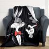 1pc Bugs Bunny Flannel Throw Blanket Lightweight Soft Warm All Season Blanket for Sofa, Bed, Travel,L1028086