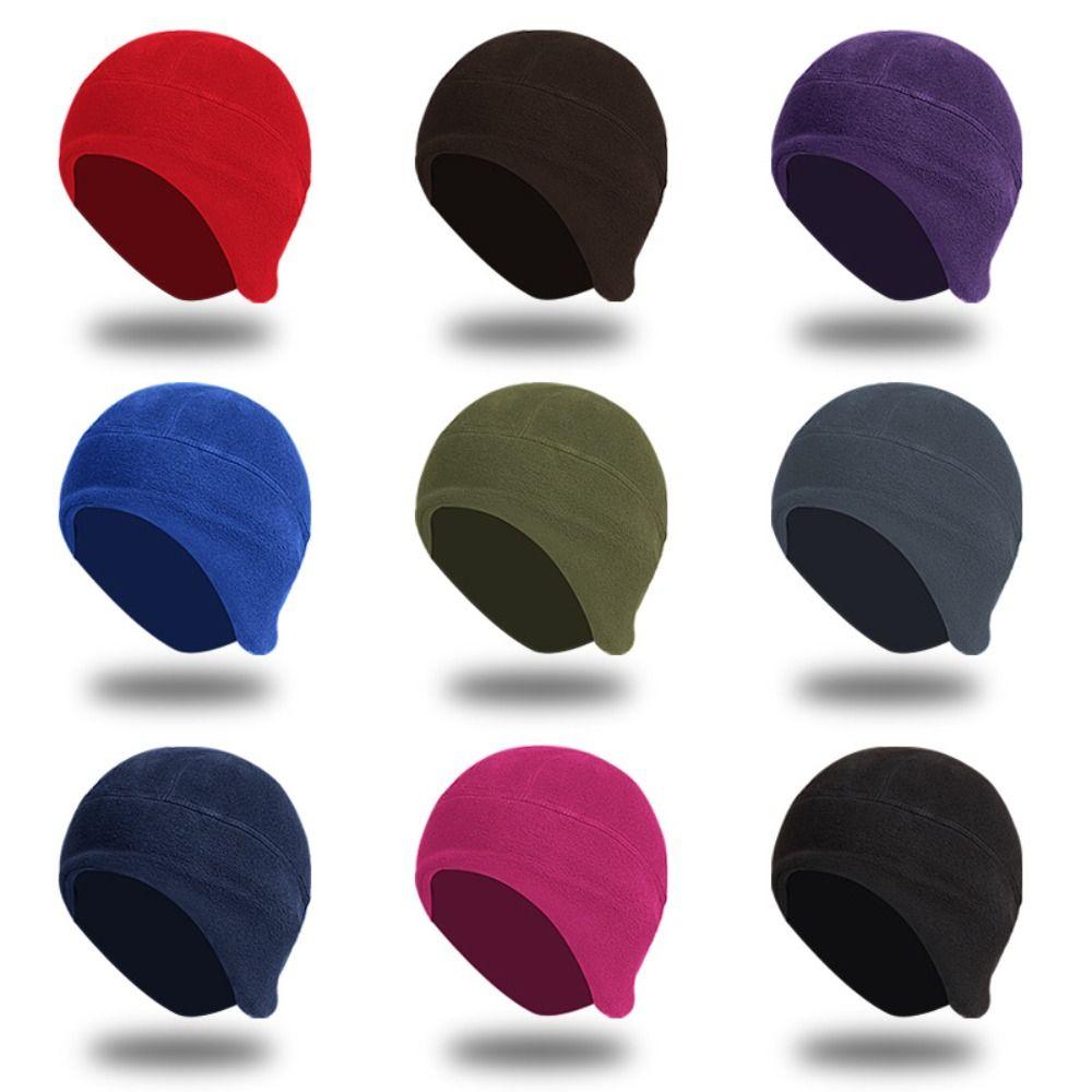 Winter Warm Beanie Hat Thermal Cycling Cap Outdoor Sports Hat Fleece Windproof Ski Cap Motocycle Riding Hat for Men Women