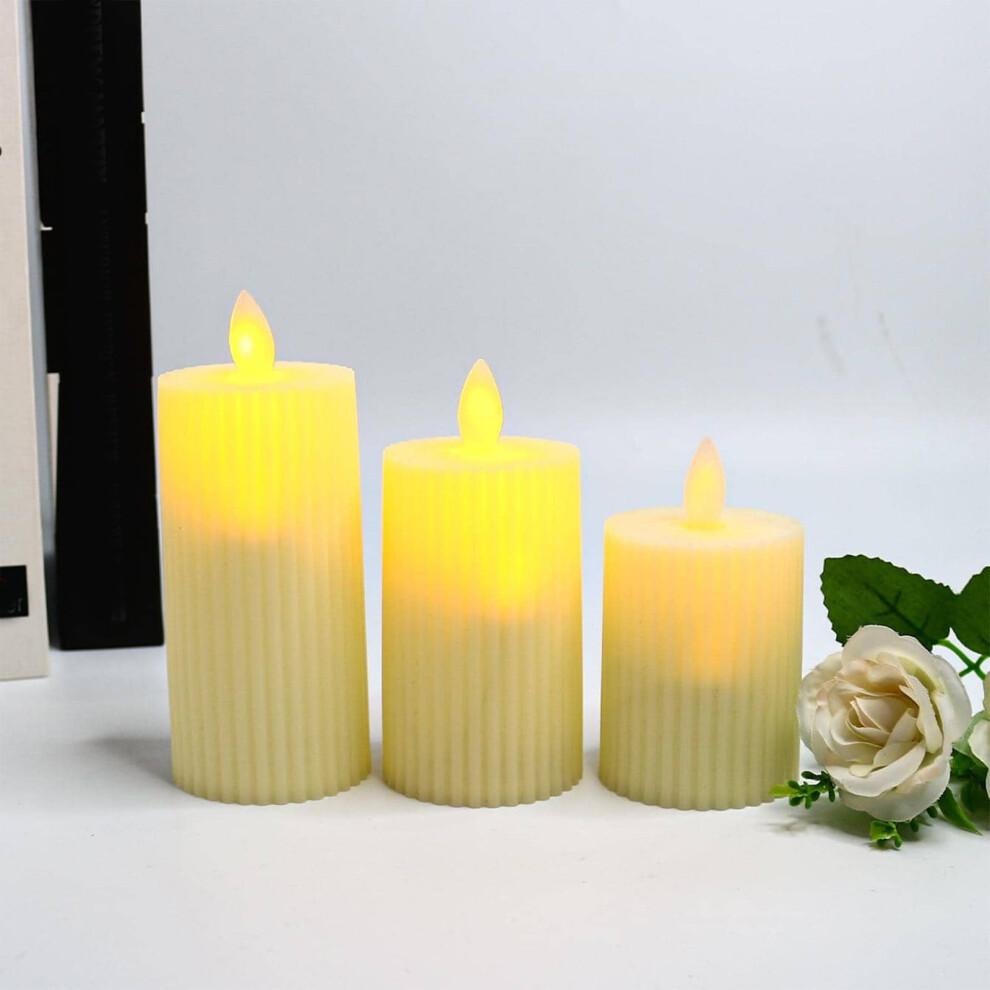 LED Flameless Electronic Candle Set with Realistic Flickering Flame Effect