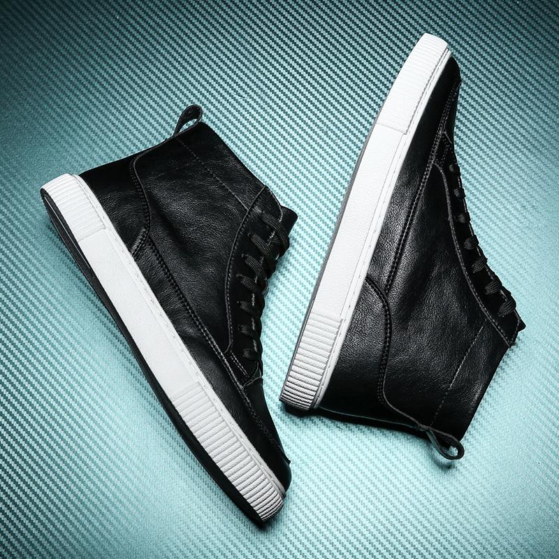 

Высококачественные легкие нескользящие мужские ботинки 2024 года, новая мужская повседневная обувь, модная удобная дышащая деловая обувь 44 44 чёрный