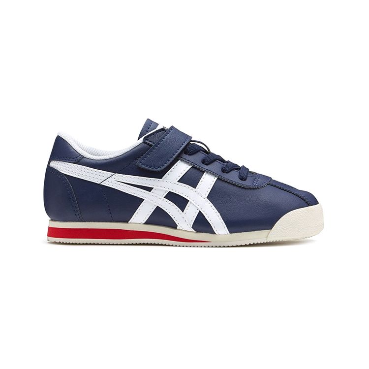 Onitsuka Tiger Corsair Comfortable Versatile Low-Top Kids Casual Shoes Kids sneaker Deep-Blue 1184A051-400