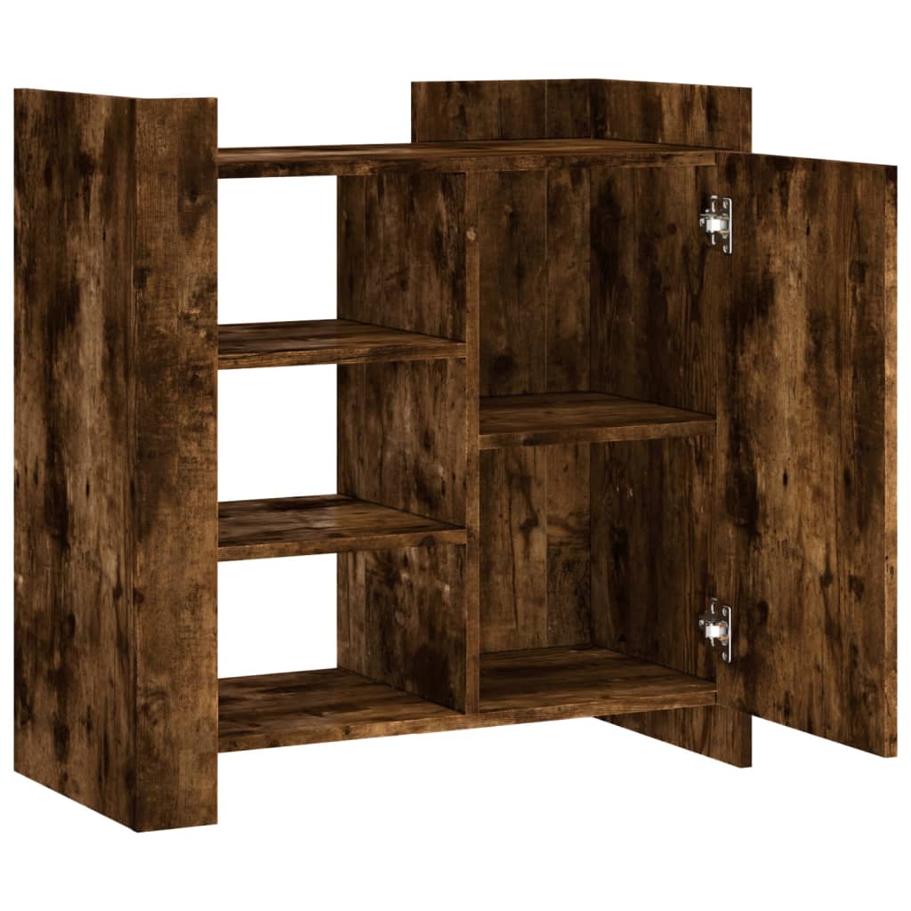 Sideboard Smoked Oak 73.5 x 35 x 75 cm Wood Based Material