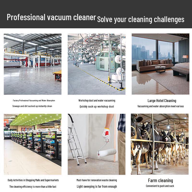 POHIR 5400W 80L Industrial Wet/Dry Vacuum CN Plug (adapter Included)