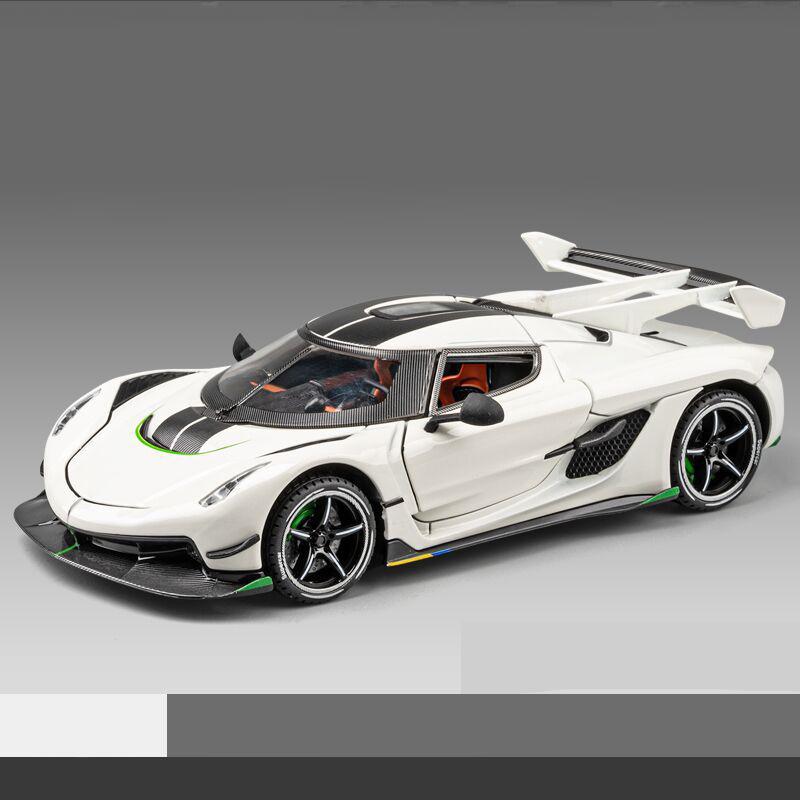 

1:24 KNSG Jesko Supercar Diecast Model Alloy Metal Car Classic Collections Hobby Sentiment Simulation Decoration Birthday Gifts белый