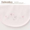 de in Cotton Bib with Duck and Heart for Newborns and 64902 [Cream Coco] [Made Japan] 100% Embroidery, Babies, (Pink)