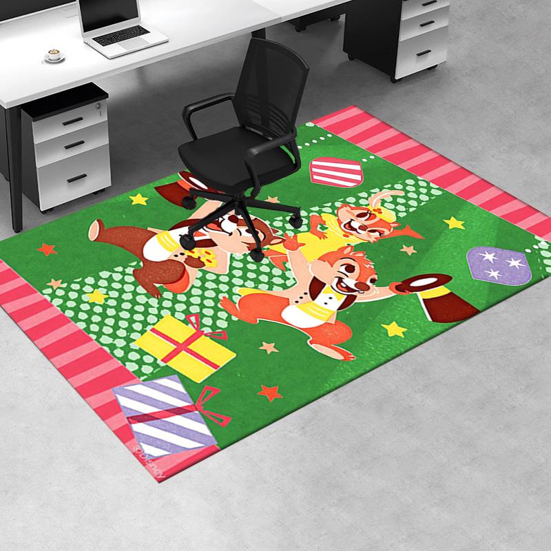 Office Rug Chip and Dale Theme 3D Printed Anti-Slip Rug-Machine Washable for Living Room