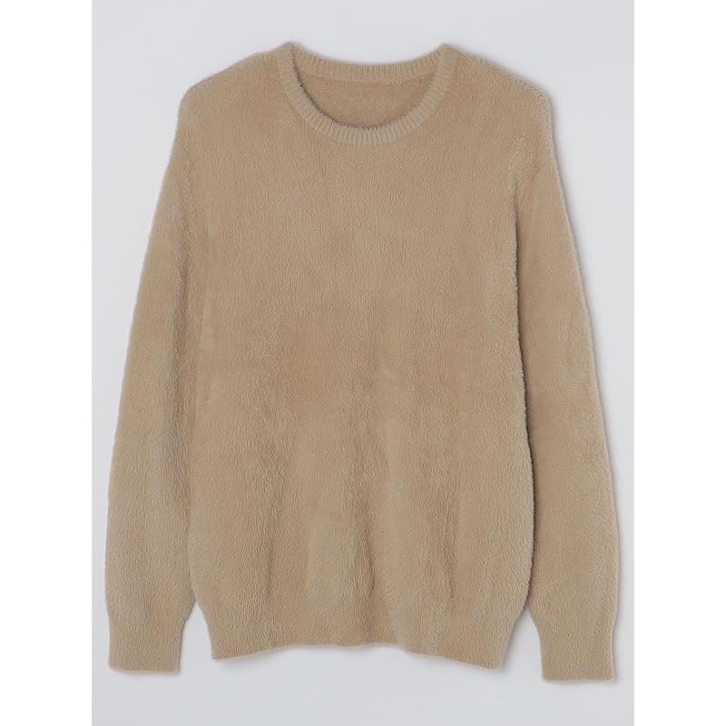 [Schiffe] Strickfedergarn Rundhalspullover Herren 116050341 beige S