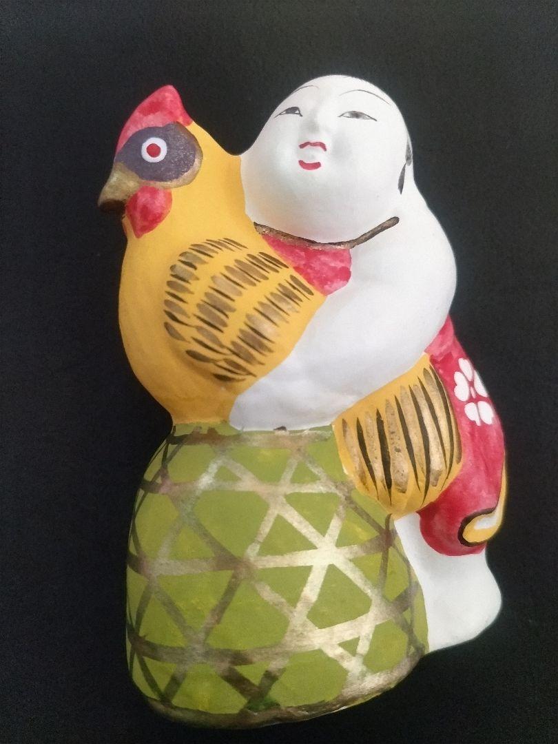 

[USED] Sagara Doll: Chicken-Holding Child, made by Takashi Sagara, 7th Generation