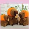 Peanut Capybara Persimmon Plush Toy Cartoon Stuffed Animal Doll Gift Decoration