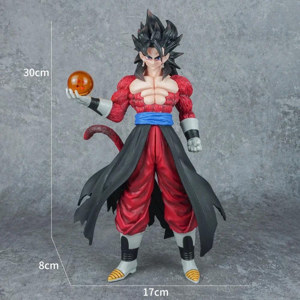 

30Cm Anime Dragon Ball Gogeta Ssj4 Figure Super Saiyan 4 Son Goku Vegeta Figurine Pvc Action Figures Model Toy For Children Gift (As shown-9869)-