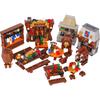 Medieval Village Building Blocks  Dining-Table Barrels Fireplace Wine Cart Castle Street View Winery Tavern Bricks