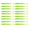 20Pcs Fishing Lures Soft Baits with T-Tail Vibrant Color Mini Size Portable Flexible Fake Lures Artificial Baits