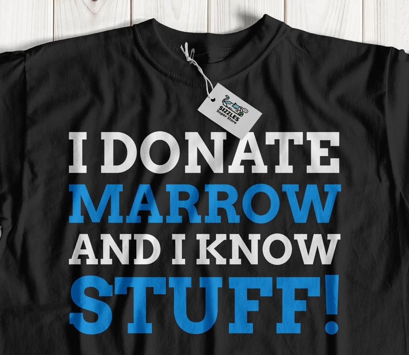 Unisex Funny Bone Marrow Donor T-Shirt Stem Cell Transplant Gifts 2XL