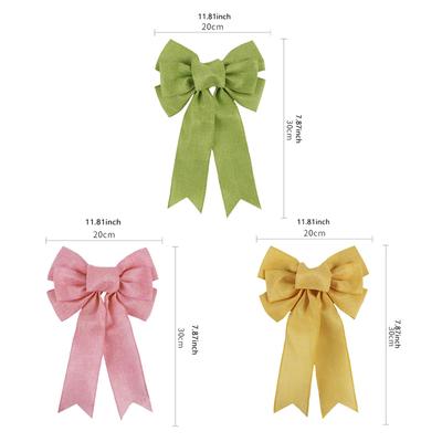 Easter Wreath Bow Decorative Tree Topper Bow for Party Wreath Garland Home