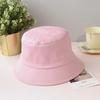 Unisex Cotton Bucket Hat Women Summer Sunscreen Panama Hat Men Pure Color Sunbonnet Fedoras Outdoor Fisherman Beach Cap