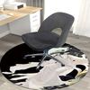 1 Stück Anime-Design Runder Teppich Bürostuhlmatte, Rutschfester Teppich für Heimdekoration, Wohnzimmer, Schlafzimmer