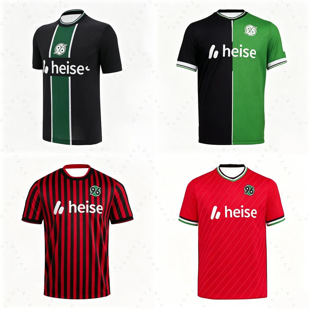 Hannover 26-27 Hannover Fotbalový Dres Trička Léto Děti Německý Fotbalový Tréninkový a Zápasový Set Tričko Dítě Dospělý Dres