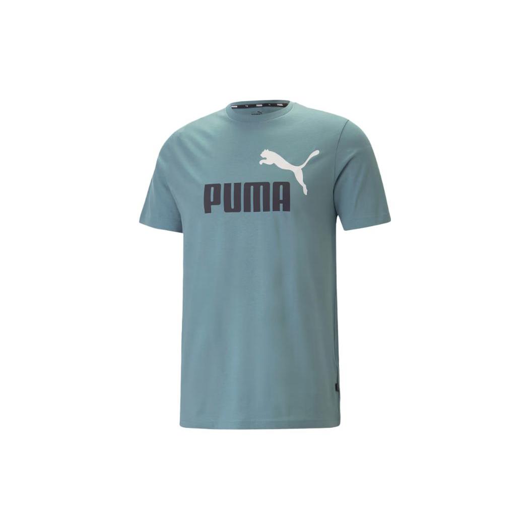 

New PUMA ESS+ T Shirts Men s Blue 847666-85 M