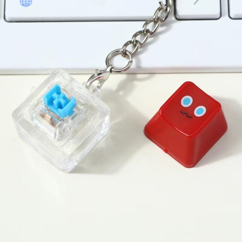 2/3 Pcs Fidget Decompression Keyboard Button Keychain Bag Pendant Stress Relief Toy Antistress Finger Keyboard Game Keyring Gift