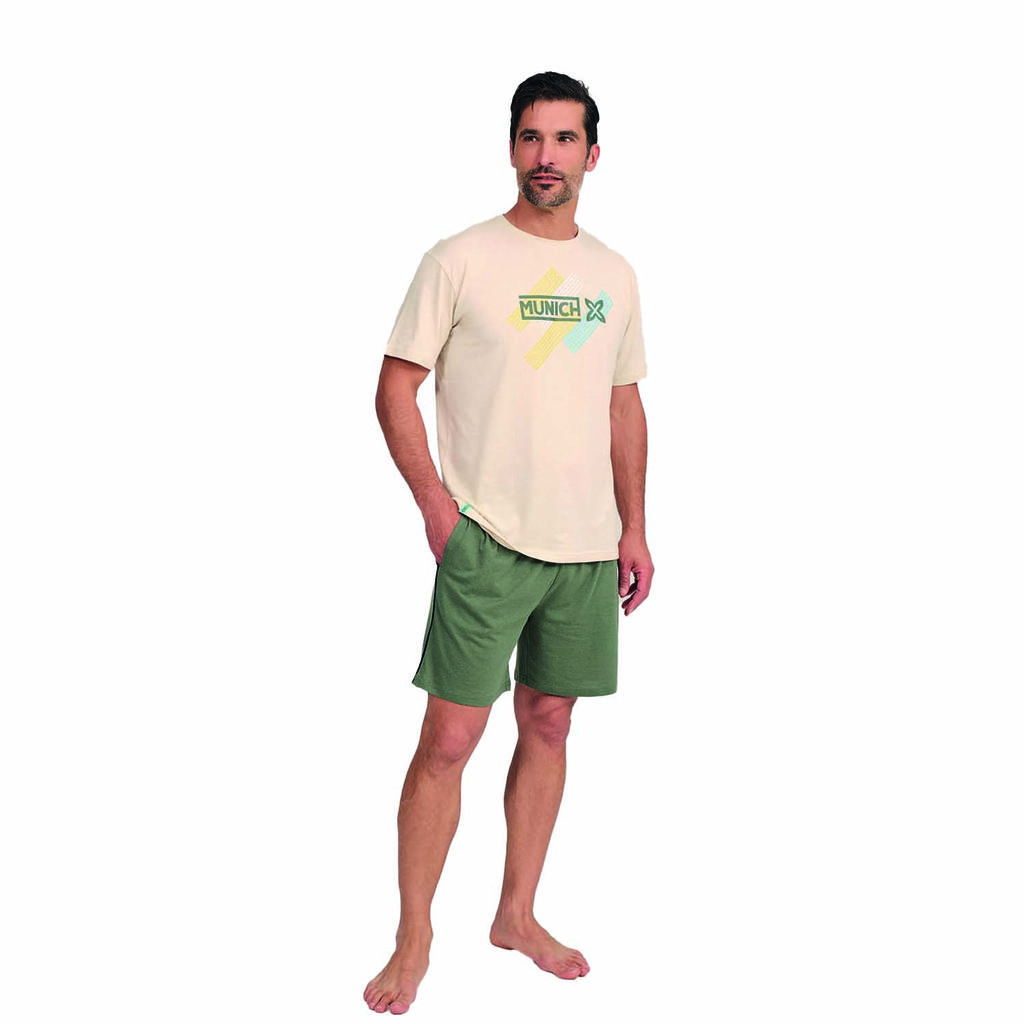 MU8 Men's Short-Sleeved Pajamas