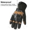 1 Pair Winter Gloves Patchwork Color Touch Screen Design Non-Slip