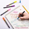 Guang Na 157 Double-Line Metallic Glitter Marker Set - 24 Colors