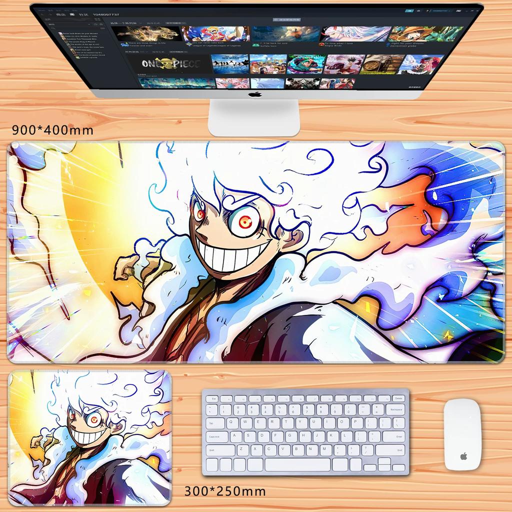 Oversized Chłopcy Anime Roronoa Zoro Dwuwymiarowy Duży Rozmiar Podkładka pod Klawiaturę do Gier Biurowa Podkładka pod Mysz Wysoka Rozdzielczość Anime ONE PIECE Skórzana Podkładka pod Mysz