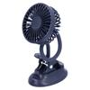 Bendable Small Fan Dark Blue USB Adjustable Angle Clip Fan for Home Dormitry School Outdoor
