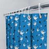 Modern Blue White Cartoon Animal Print Shower Curtain Waterproof Bathroom Decor Home Decoration 3D Printing Water Droplet Resist