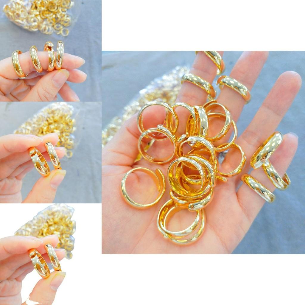 Stylish Geometric Shape Vietnamese Sand Gold Couple Ring Ideal For Weddings And Special Gifts