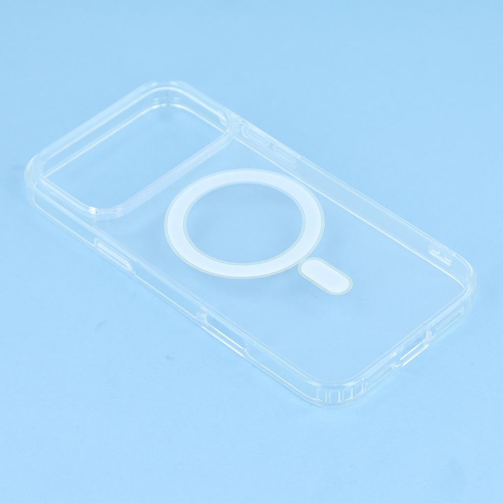 For iPhone 17 Pro Max Phone Case Compatible with MagSafe with Tempered Glass Screen Film+Clear Lens Film