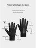 Warm Fleece-lined Touchscreen Winter Gloves - Windproof & Waterproof for Cycling, Skiing, Men & Women.