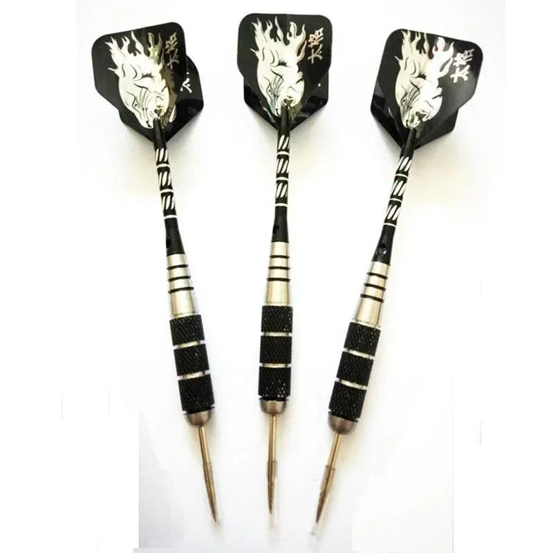 3Pcs 22g All Metal Professional Dart Needle Carved Aluminum Alloy Rod Anti Drop Aluminum Rod Knight Dart Needle Dart Accessories