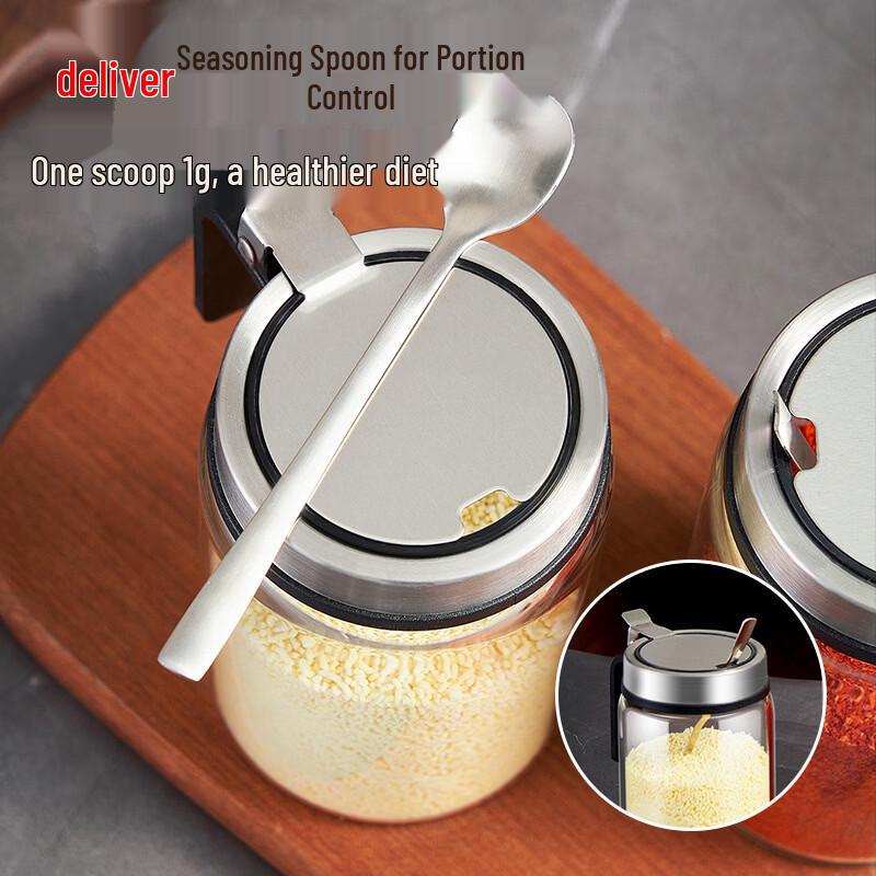 Glass Seasoning Jar Set with Rack