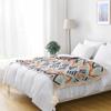 Decke Boho Gestrickt Quaste Überwurfdecke Vintage Wellenmuster Leichte Decke für Sofa Couch Klimaanlage Nickerchen-Decke für Zuhause