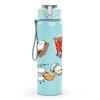 1PC Cocktail Drink Party Layout 750ml Color Plastic Water Bottle Leakproof Flip Straw Lid For Sports Office Home Use