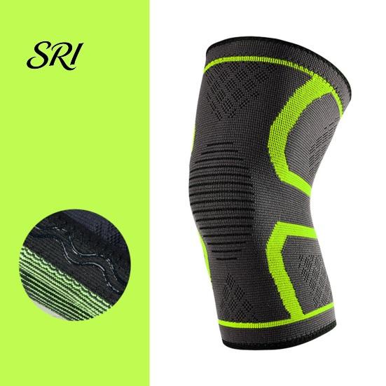 Silicone Grip Knee Sleeve Knitted Sports Brace Lightweight Breathable Compression Non-slip Women Men Elastic Outdoor Fitness Basketball Running