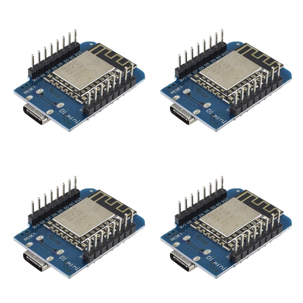 1-10 Stück WeMos D1 Mini TYP-C/Micro-USB ESP8266 ESP-12F CH340G V2 Modul WiFi D1 Mini Entwicklungsplatine 3,3V Mit Pin Für Arduino