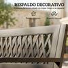 Outdoor Garden Bench 2 Seater Slatted Seat Armrest Steel Frame 119x50x75 Cm Black